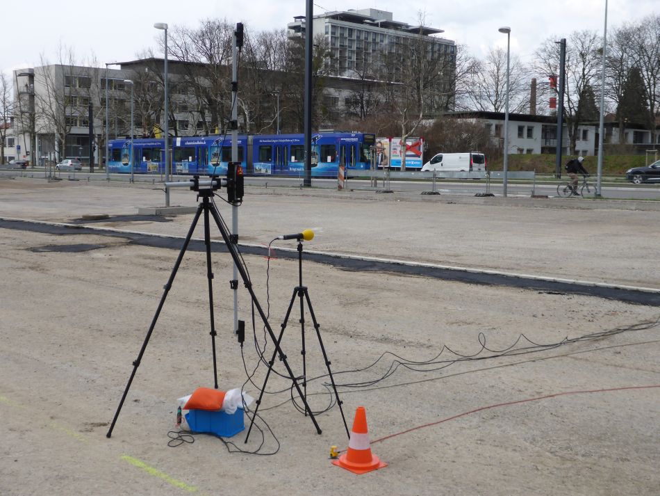 Picture taken during a magnetic field measurement